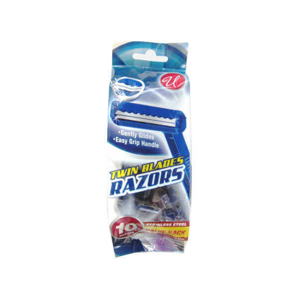 Twin Razor Blade Blue 10PK