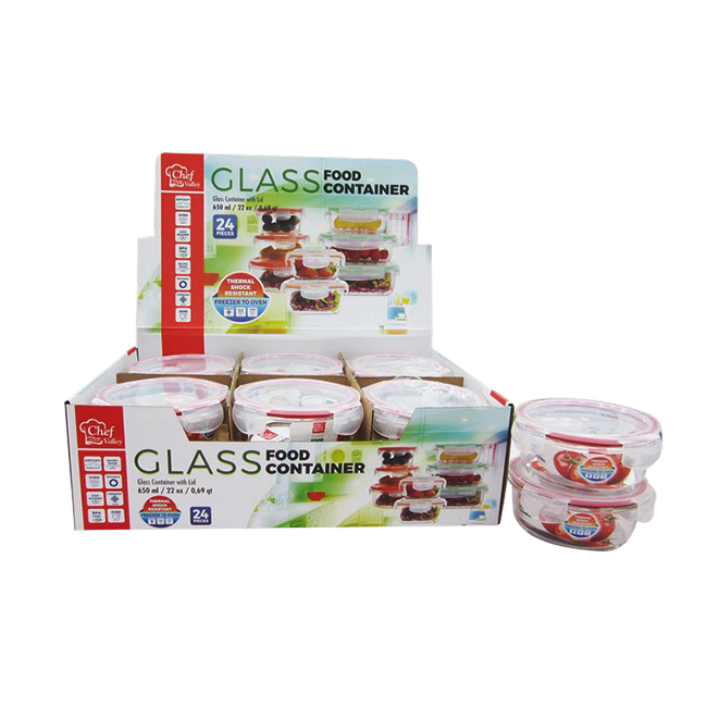 Glass Food Container NWA Wholesaler