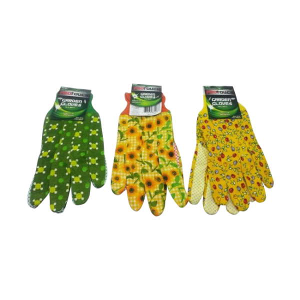 PVC DOTS GARDEN GLOVES