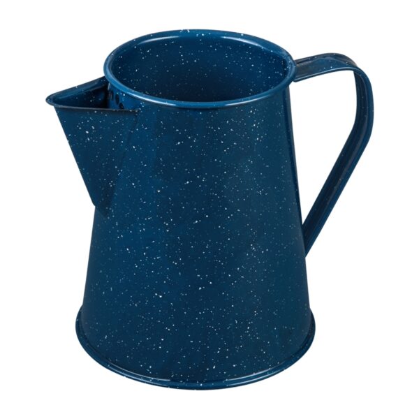 AC 2.1qrt Enamel Steel Coffee Pot with Lids Dark Blue with Speckle