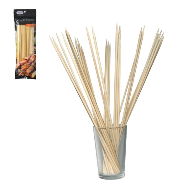 "BBQ Bamboo Skewer 12in,  100CT Bag 72pk"