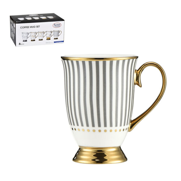 AC Set of 6pc Mug New Bone China 9oz -6