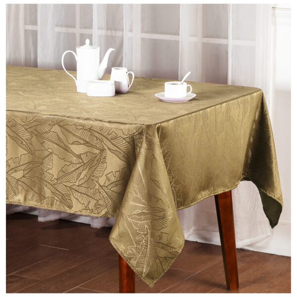 52X70" JACQUARD TABLECLOTH LEAF DESIGN ASSORTED -12
