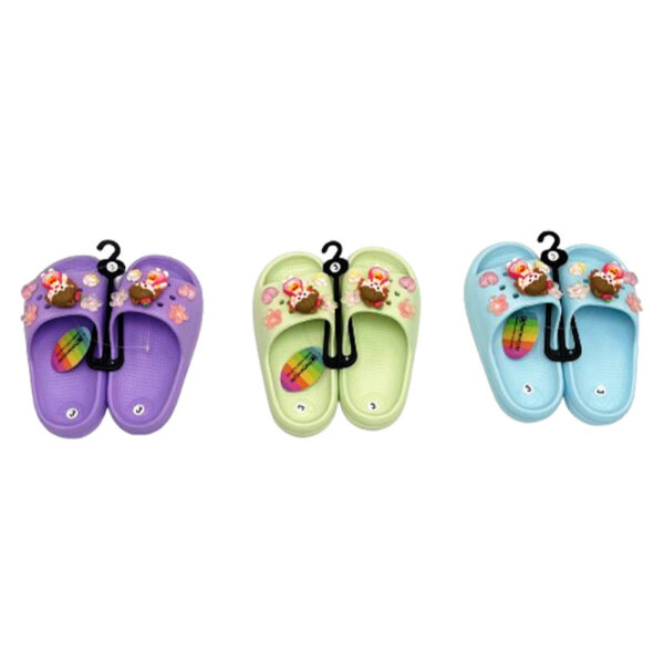 GIRLS SLIPPER 3 ASSORTED COLORS-18