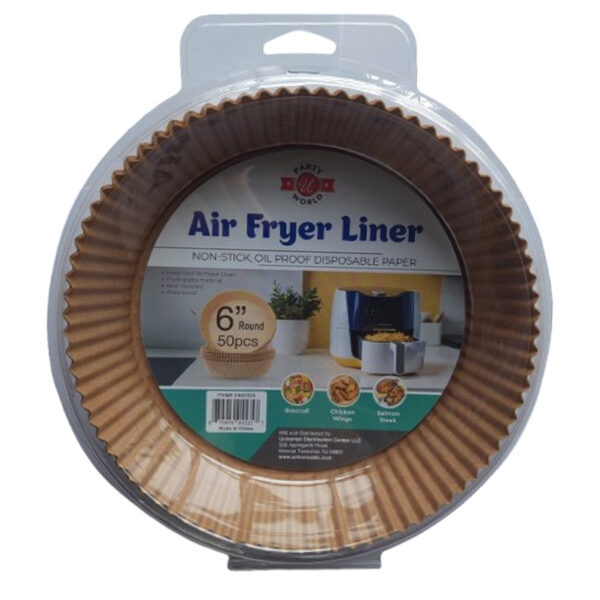6" BROWN ROUND AIR FRYER 50PCS-48