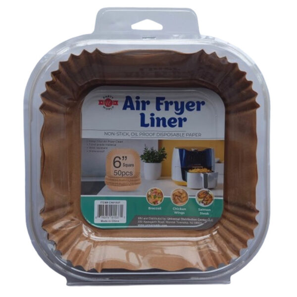 6" BROWN SQUARE AIR FRYER 50PCS-48