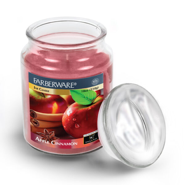 18OZ FARBERWARE JAR CANDLE APPLE CINNAMON-6
