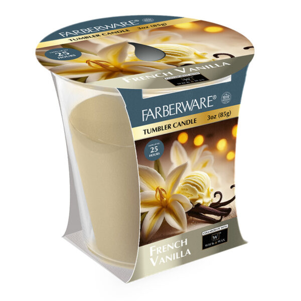 3OZ FARBERWARE TUMBLER CANDLE FRENCH VANILLA-12