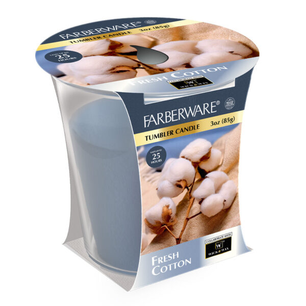 3OZ FARBERWARE TUMBLER CANDLE FRESH COTTON-12
