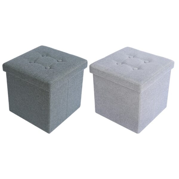 SQUARE OTTOMAN STORAGE ASST Colors 15"X15"X15" - 04