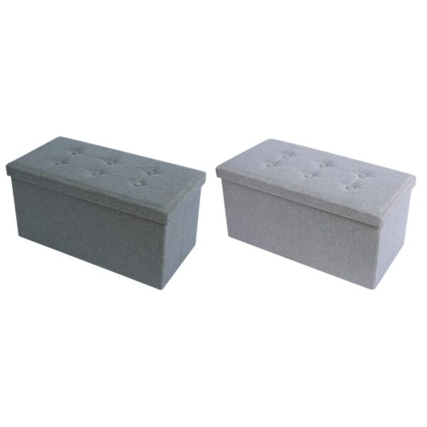 RECTANGULAR OTTOMAN STORAGE ASST.Colors 30X15X15"-2