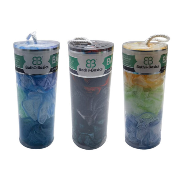 3PK HEAVY BATH SPONGE IN TUBE 48