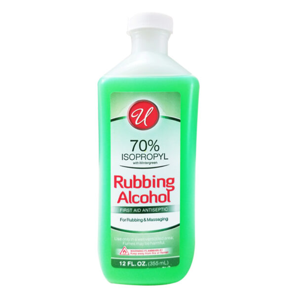 12OZ 70% RUBBING ALCOHOL WINTERGREEN-24